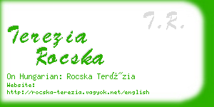 terezia rocska business card